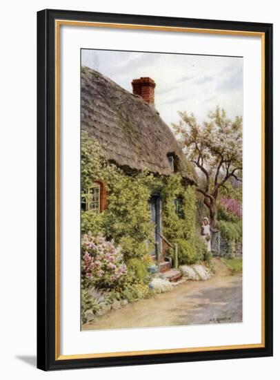 Cottage Door, Elmley Castle, Worcester-Alfred Robert Quinton-Framed Giclee Print