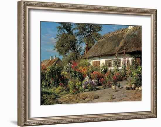 Cottage Garden-Peder Mork Monsted-Framed Art Print