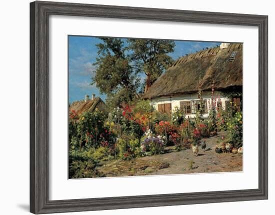 Cottage Garden-Peder Mork Monsted-Framed Art Print