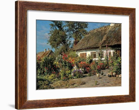 Cottage Garden-Peder Mork Monsted-Framed Art Print