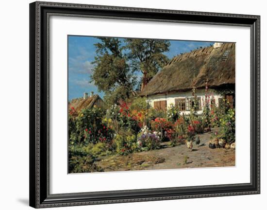 Cottage Garden-Peder Mork Monsted-Framed Art Print