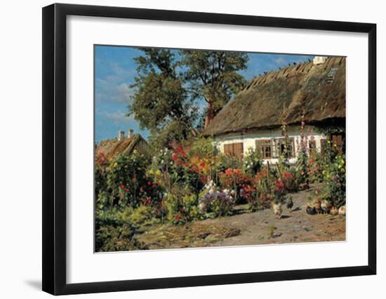 Cottage Garden-Peder Mork Monsted-Framed Art Print