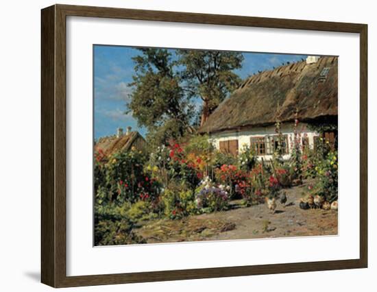 Cottage Garden-Peder Mork Monsted-Framed Art Print