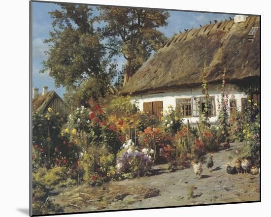 Cottage Garden-Peder Monsted-Mounted Giclee Print
