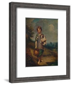 'Cottage Girl with Dog and Pitcher', 1785, (1935)-Thomas Gainsborough-Framed Giclee Print
