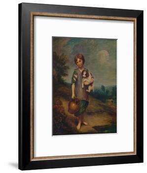 'Cottage Girl with Dog and Pitcher', 1785, (1935)-Thomas Gainsborough-Framed Giclee Print