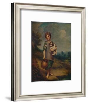 'Cottage Girl with Dog and Pitcher', 1785, (1935)-Thomas Gainsborough-Framed Giclee Print