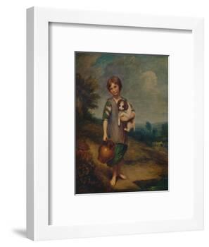 'Cottage Girl with Dog and Pitcher', 1785, (1935)-Thomas Gainsborough-Framed Giclee Print