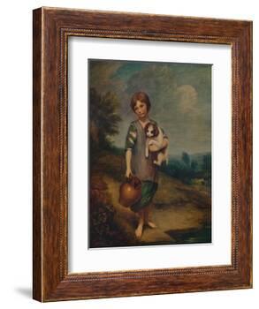 'Cottage Girl with Dog and Pitcher', 1785, (1935)-Thomas Gainsborough-Framed Giclee Print