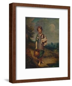 'Cottage Girl with Dog and Pitcher', 1785, (1935)-Thomas Gainsborough-Framed Giclee Print