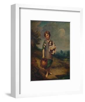 'Cottage Girl with Dog and Pitcher', 1785, (1935)-Thomas Gainsborough-Framed Giclee Print