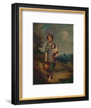 'Cottage Girl with Dog and Pitcher', 1785, (1935)-Thomas Gainsborough-Framed Giclee Print