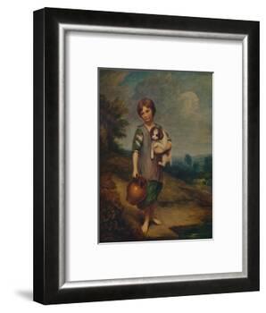 'Cottage Girl with Dog and Pitcher', 1785, (1935)-Thomas Gainsborough-Framed Giclee Print