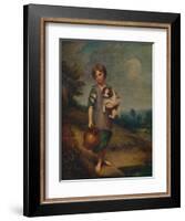 'Cottage Girl with Dog and Pitcher', 1785, (1935)-Thomas Gainsborough-Framed Giclee Print