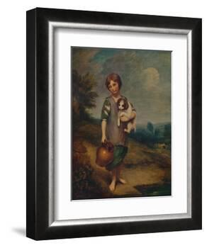 'Cottage Girl with Dog and Pitcher', 1785, (1935)-Thomas Gainsborough-Framed Giclee Print