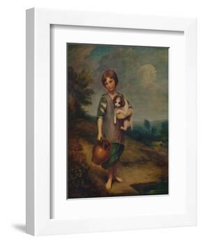 'Cottage Girl with Dog and Pitcher', 1785, (1935)-Thomas Gainsborough-Framed Giclee Print