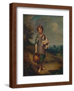 'Cottage Girl with Dog and Pitcher', 1785, (1935)-Thomas Gainsborough-Framed Giclee Print