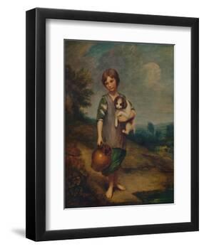 'Cottage Girl with Dog and Pitcher', 1785, (1935)-Thomas Gainsborough-Framed Giclee Print