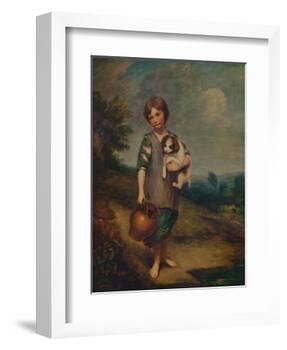 'Cottage Girl with Dog and Pitcher', 1785, (1935)-Thomas Gainsborough-Framed Giclee Print