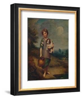 'Cottage Girl with Dog and Pitcher', 1785, (1935)-Thomas Gainsborough-Framed Giclee Print
