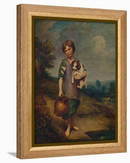 'Cottage Girl with Dog and Pitcher', 1785, (1935)-Thomas Gainsborough-Framed Premier Image Canvas