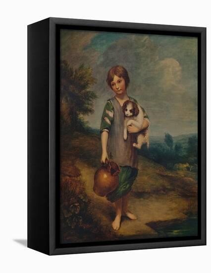'Cottage Girl with Dog and Pitcher', 1785, (1935)-Thomas Gainsborough-Framed Premier Image Canvas