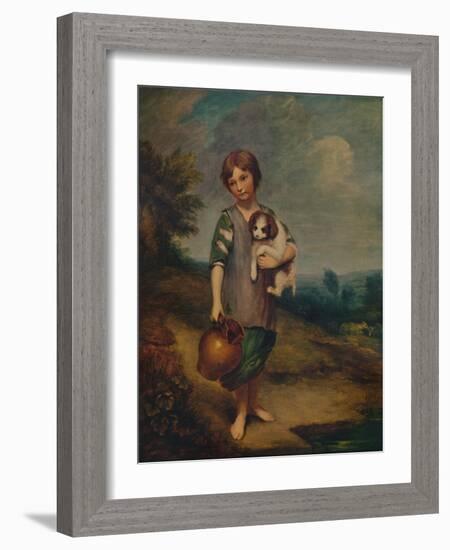 'Cottage Girl with Dog and Pitcher', 1785, (1935)-Thomas Gainsborough-Framed Giclee Print