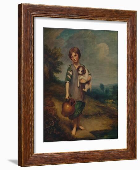 'Cottage Girl with Dog and Pitcher', 1785, (1935)-Thomas Gainsborough-Framed Giclee Print