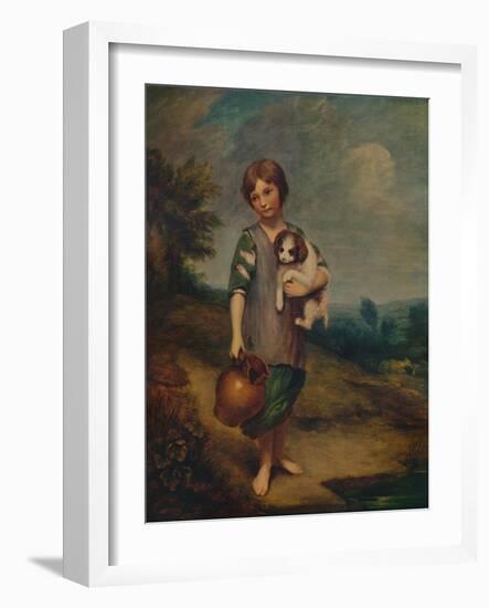 'Cottage Girl with Dog and Pitcher', 1785, (1935)-Thomas Gainsborough-Framed Giclee Print