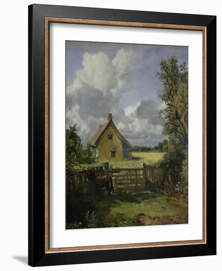 Cottage in a Cornfield, 1833-John Constable-Framed Giclee Print