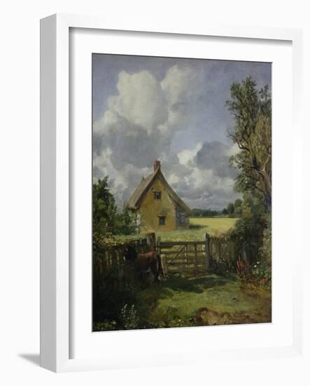 Cottage in a Cornfield, 1833-John Constable-Framed Giclee Print