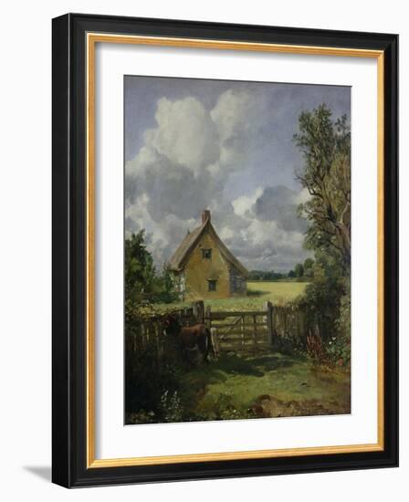 Cottage in a Cornfield, 1833-John Constable-Framed Giclee Print