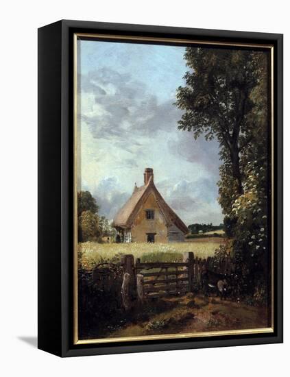 Cottage in a Wheat Field. Painting by John Constable (1776-1837), 1817. Oil on Canvas. Sun: 0.31 X-John Constable-Framed Premier Image Canvas