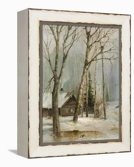 Cottage in the Woods-Alexei Kondratyevich Savrasov-Framed Premier Image Canvas