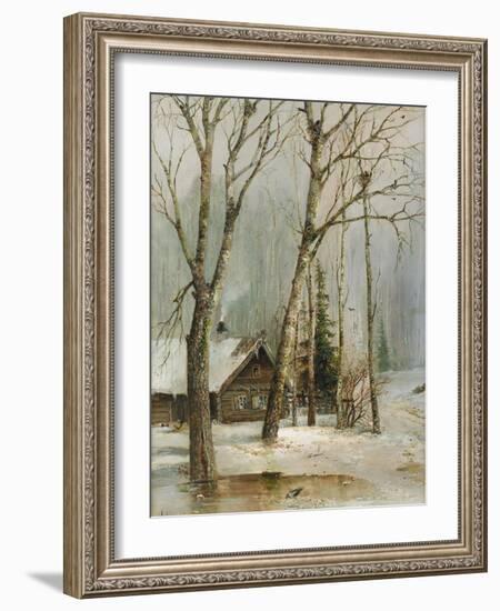 Cottage in the Woods-Alexei Kondratyevich Savrasov-Framed Giclee Print