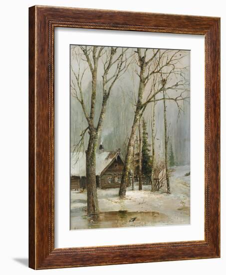 Cottage in the Woods-Alexei Kondratyevich Savrasov-Framed Giclee Print