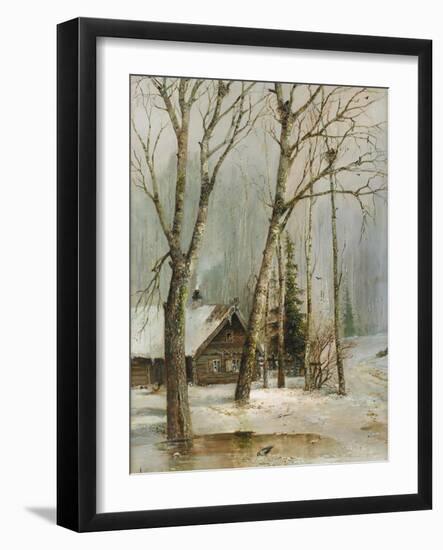 Cottage in the Woods-Alexei Kondratyevich Savrasov-Framed Giclee Print