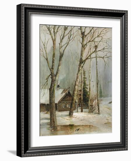 Cottage in the Woods-Alexei Kondratyevich Savrasov-Framed Giclee Print