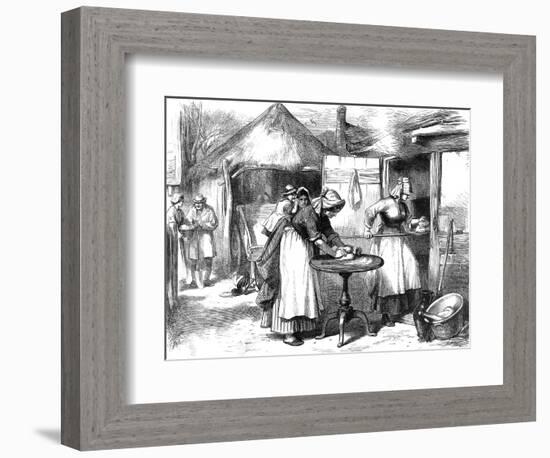 Cottage Life in Warwickshire: Baking Day-null-Framed Premium Giclee Print