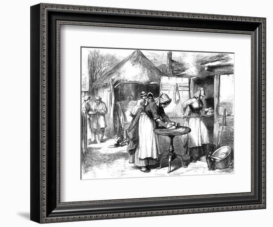 Cottage Life in Warwickshire: Baking Day-null-Framed Premium Giclee Print