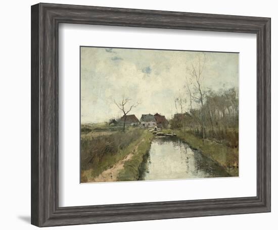 Cottage Near a Ditch, 1870-88-Anton Mauve-Framed Art Print