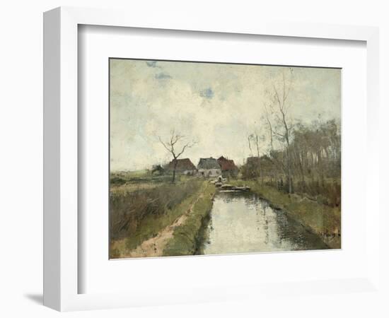 Cottage Near a Ditch, 1870-88-Anton Mauve-Framed Art Print