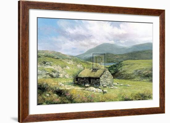 Cottage Near Conor Pass-Clive Madgwick-Framed Art Print