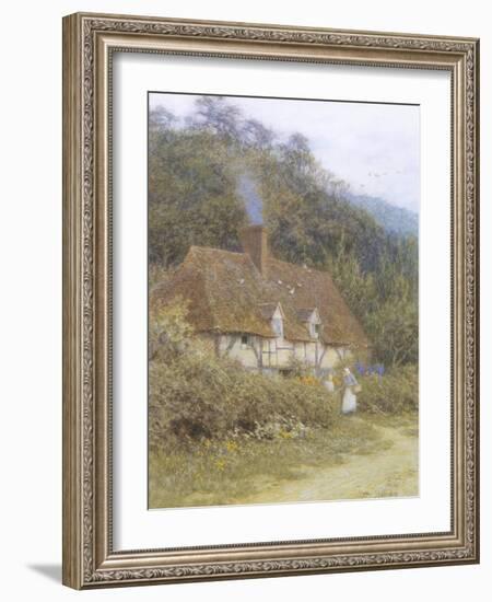 Cottage near Witley, Surrey-Helen Allingham-Framed Giclee Print