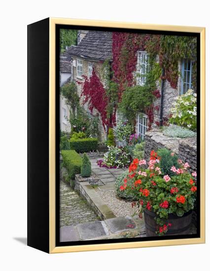 Cottage on Chipping Steps, Tetbury Town, Gloucestershire, Cotswolds, England, United Kingdom-Richard Cummins-Framed Premier Image Canvas