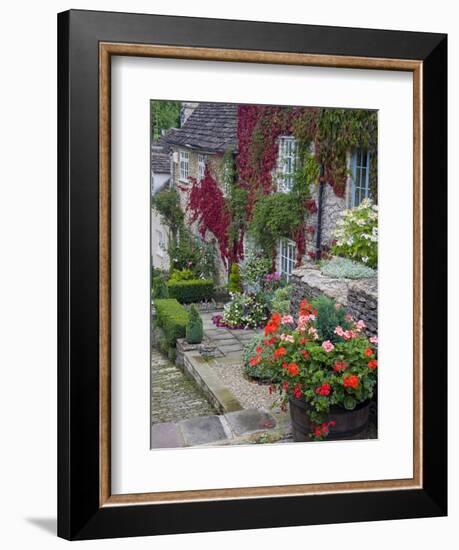 Cottage on Chipping Steps, Tetbury Town, Gloucestershire, Cotswolds, England, United Kingdom-Richard Cummins-Framed Premium Photographic Print