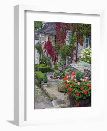 Cottage on Chipping Steps, Tetbury Town, Gloucestershire, Cotswolds, England, United Kingdom-Richard Cummins-Framed Photographic Print