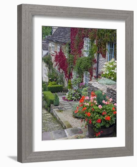 Cottage on Chipping Steps, Tetbury Town, Gloucestershire, Cotswolds, England, United Kingdom-Richard Cummins-Framed Photographic Print