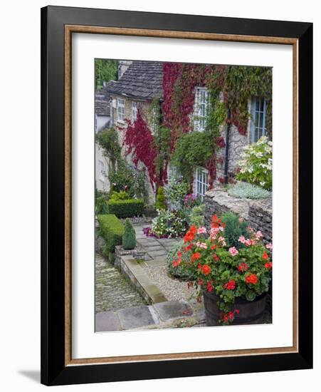 Cottage on Chipping Steps, Tetbury Town, Gloucestershire, Cotswolds, England, United Kingdom-Richard Cummins-Framed Photographic Print