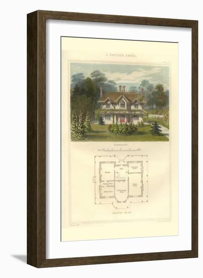 Cottage Ornee, Ornate Cottage-Richard Brown-Framed Art Print